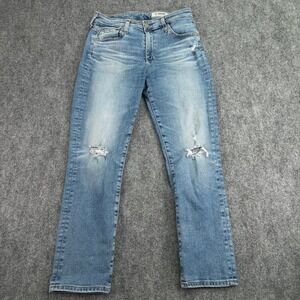 AG Adriano Goldschmied Jeans Women 29R (Fits 29x26) Mari Crop High Rise Straight